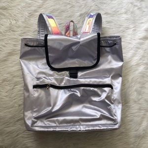 Brand New Silver Holographic Backpack